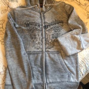 Harley Davidson zippered hoody Size M
